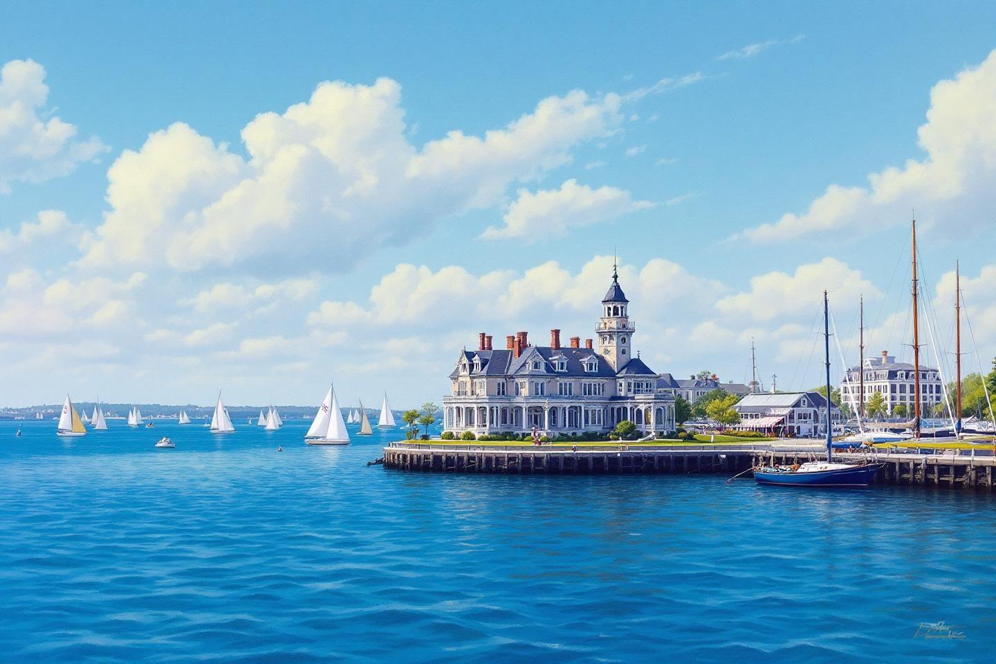 Visiter Newport : manoirs de l'Âge doré et voile en Rhode Island